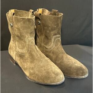 Frye & Co Boots Women’s 9M Brown Leather Suede Sarah Shortie Ankle Boots